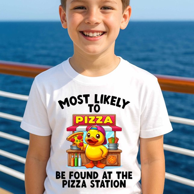 Most Likely to be Found at the Pizza Station T-Shirt (Creator Uploaded)