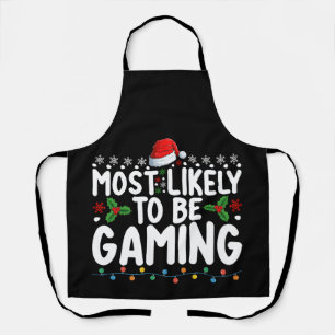 Most Likely To Be Gaming Video Games Gamers Apron