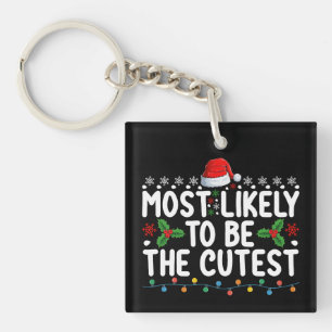 Most Likely To Be The Cutest Family Christmas Holi Keychain