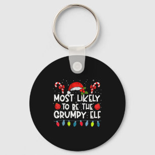 Most Likely To Be The Mpy Elf Family Crew Christma Keychain