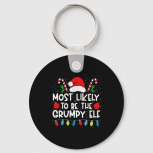 Most Likely To Be The Mpy Elf Family Crew Christma Keychain