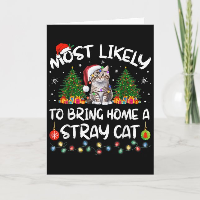 Most Likely To Bring Home A Stray Cat Matching Chr Card (Front)