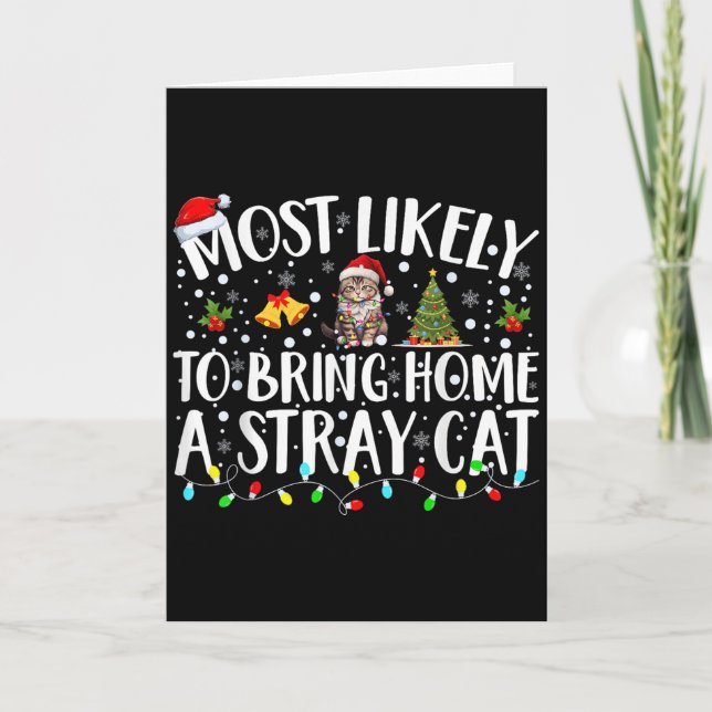 Most Likely To Bring Home A Stray Cat Matching Chr Card (Front)