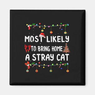 Most Likely To Christmas Fun Matching Family Pajam Magnet