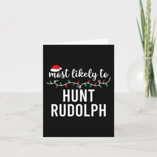 Most Likely To Christmas Matching Family Pyjamas Card