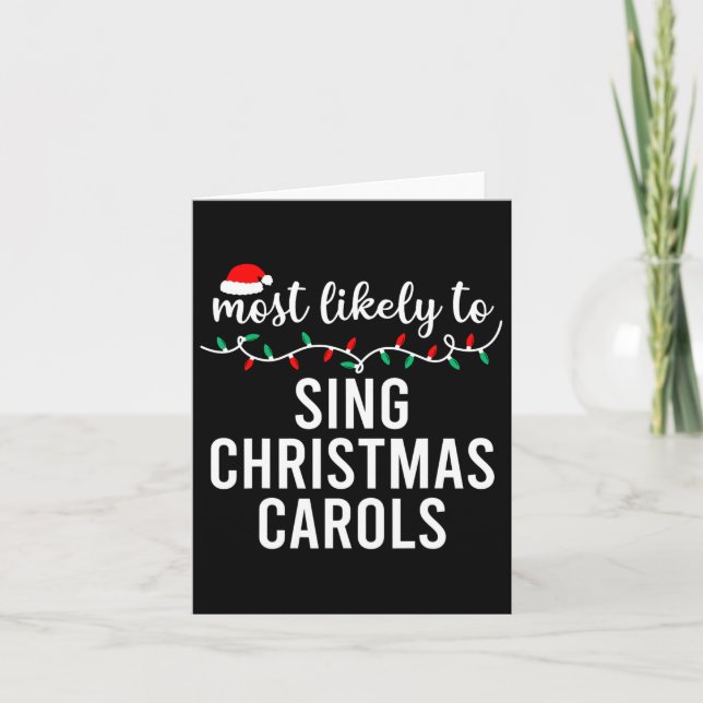 Most Likely To Christmas Matching Family Pyjamas F Card (Front)