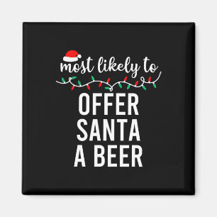 Most Likely To Christmas Matching Family Pyjamas F Magnet