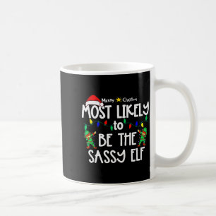 Most Likely To Christmas Shirt Matching Family Paj Coffee Mug