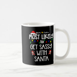 Most Likely To Christmas Shirt Matching Family Paj Coffee Mug