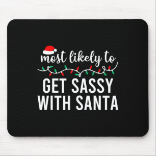 Most Likely To Christmas Shirt Matching Family Paj Mouse Pad