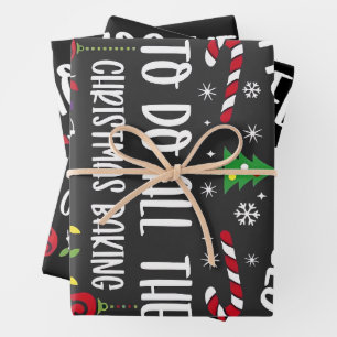 Most Likely To do all the Christmas Bakery  Wrapping Paper Sheet