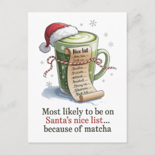 Most Likely to Drink Matcha While Everyone Else Ha Invitation Postcard