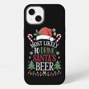 Most Likely To Drink Santa's Beer Matching Xmas iPhone 13 Case