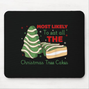 Most Likely To Eat All Christmas Tree Cakes  Mouse Pad