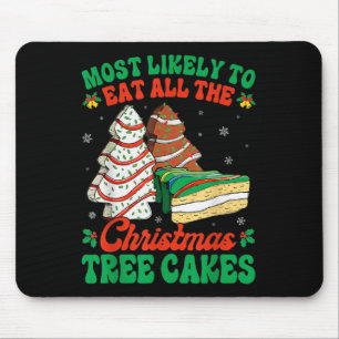 Most Likely To Eat All The Christmas Tree Cakes De Mouse Pad