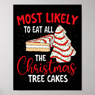 Most Likely To Eat All The Christmas Tree Cakes - Poster