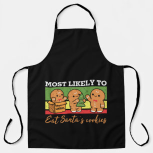 Most Likely To Eat Santa's Cookies Apron