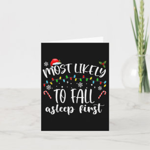 Most Likely To Fall Asleep First  Card