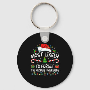 Most Likely To Forget The Hidden Family Christmas Keychain