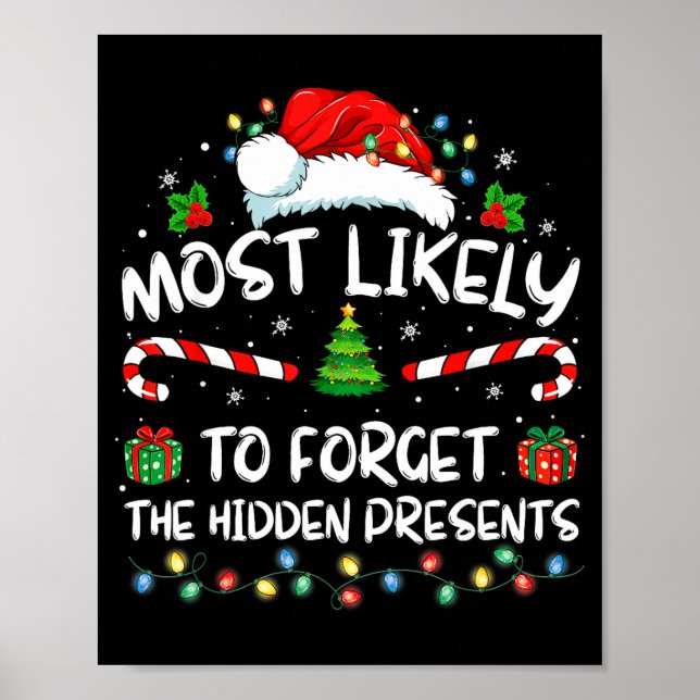 Most Likely To Forget The Hidden Family Christmas  Poster (Front)
