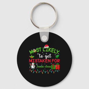 Most Likely to Get Mistaken for Santa Claus Keychain