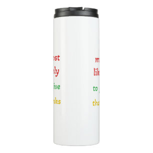 most likely to give thanks ,funny thanks giving thermal tumbler