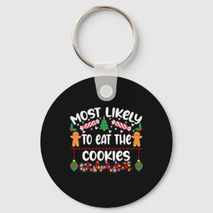 Most Likely To Hate This Xmas Pajamas Family Chris Keychain