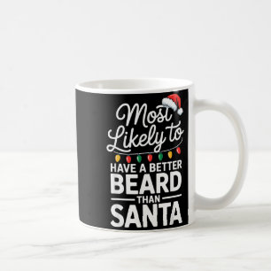 Most Likely To Have A Better Beard Than Santa Funn Coffee Mug