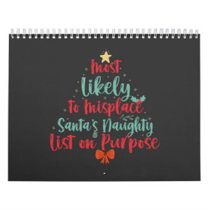 Most Likely To Misplace Santa's Naughty List Xmas Calendar
