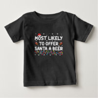 Most Likely To Offer Santa A Beer Christmas Lights