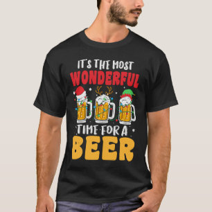 Most Likely To Offer Santa A Beer  Drinking Christ T-Shirt