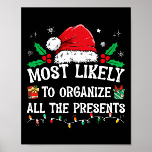 Most Likely To Organize All The Presents Family Ch Poster