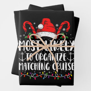 Most Likely To Organize Matching Cruise Wrapping Paper Sheet