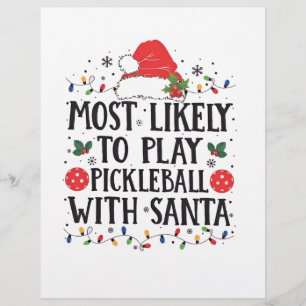 Most Likely to Play Pickleball with Santa Flyer