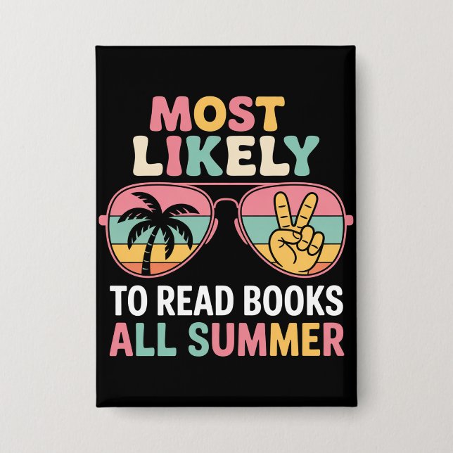 Most Likely To Read Books All Summer Teacher Gift (Front)