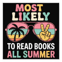 Most Likely To Read Books All Summer Teacher Gift