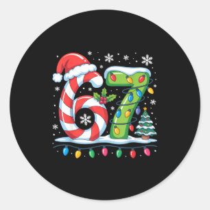 Most Likely To Say 67 Christmas Matching 7 6 Famil Classic Round Sticker