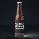 Most Likely To Shake The Presents Funny Christmas Beer Bottle Label<br><div class="desc">fff</div>