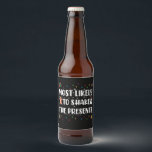 Most Likely To Shake The Presents Funny Christmas Beer Bottle Label<br><div class="desc">fff</div>