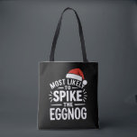 Most Likely To Spike The Eggnog Christmas Matching Tote Bag<br><div class="desc">Most Likely To Spike The Eggnog Christmas Matching</div>