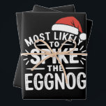 Most Likely To Spike The Eggnog Christmas Matching Wrapping Paper Sheet<br><div class="desc">Most Likely To Spike The Eggnog Christmas Matching</div>