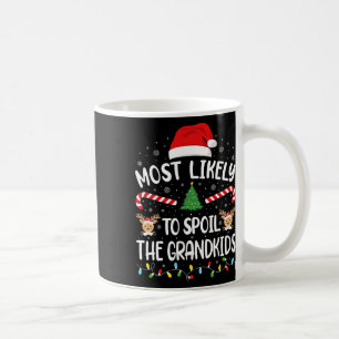 Most Likely To Spoil The Grandkids Family Joke Chr Coffee Mug