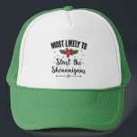 Most Likely To Start The Shenanigans Christmas Trucker Hat<br><div class="desc">Most Likely To Start The Shenanigans Christmas</div>