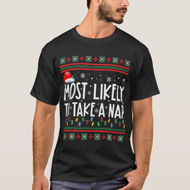  Most Likely To Take A Nap Family Matching T-Shirt (Front)