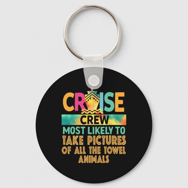 Most Likely To Take Pictures Of All The Towel Anim Keychain (Front)