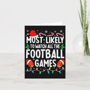 Most Likely To Watch All Football Games Matching C Card