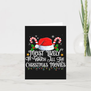 Most Likely To Watch All The Christmas Movie Match Card
