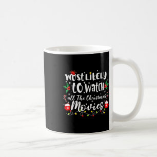 Most Likely To Watch All The Christmas Movies Fami Coffee Mug