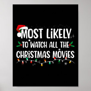 Most Likely To Watch All The Christmas Movies Matc Poster