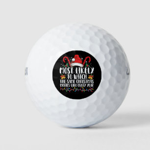 Most Likely to Watch The Same Christmas Movies  Golf Balls